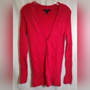 Lands' End Women's Vibrant Pink Cardigan